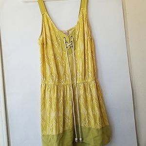 Yellow mini dress
